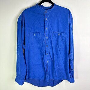 Anderson & Emami Clothiers by Citman Bros Men's Blue Button Down Size XL